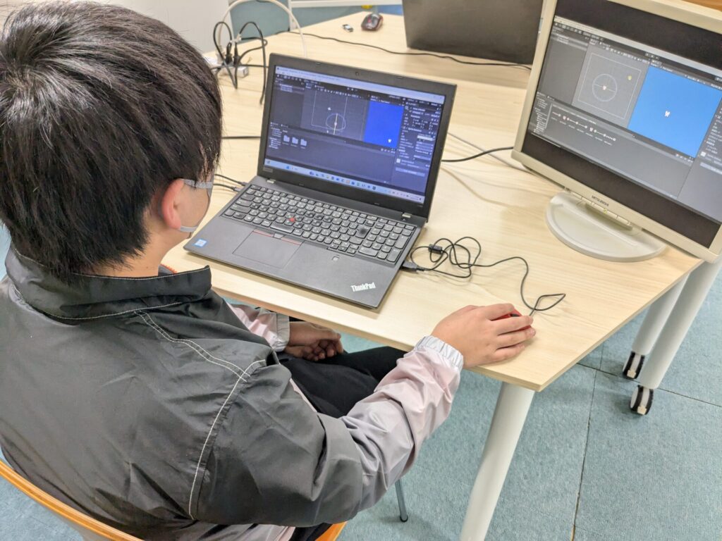 Unityコースの授業風景